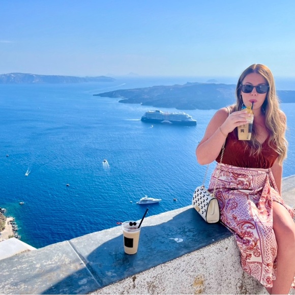 HALLOWEEN HIPPIE COSTUME Lulus Rust Paisley Print Satin Wrap Midi Skirt -Size XL - Picture 10 of 10